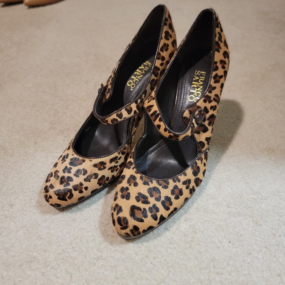 Franco Sarto Leopard Heel